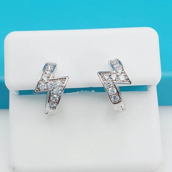 "925 Sterling Silver CZ Beautiful Earrings for Women, 1USPAR4273 - Picture 1 of 11